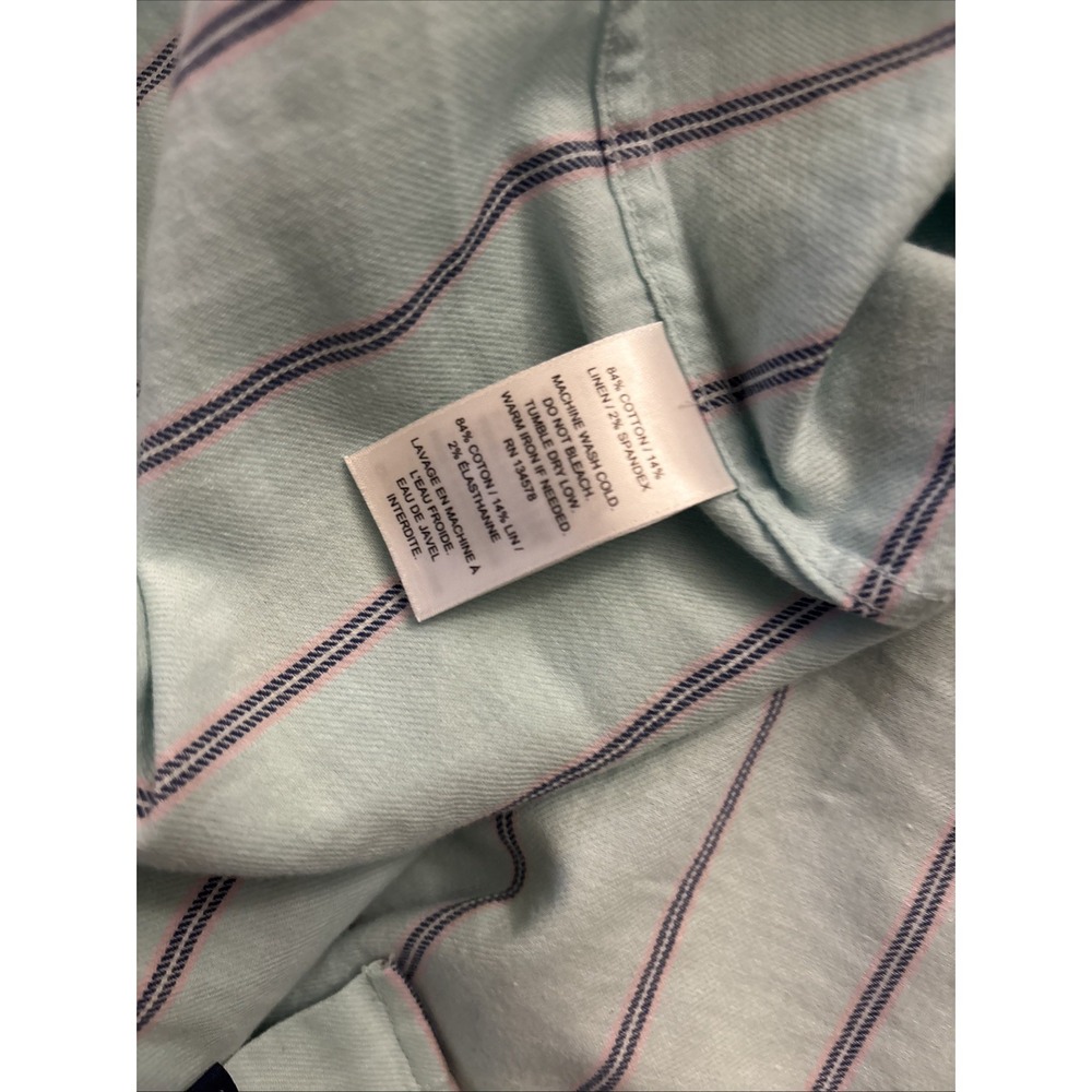 Vineyard Vines Mens Shirt Size 2XL Slim Longshore Light Teal - Picture 5 of 5